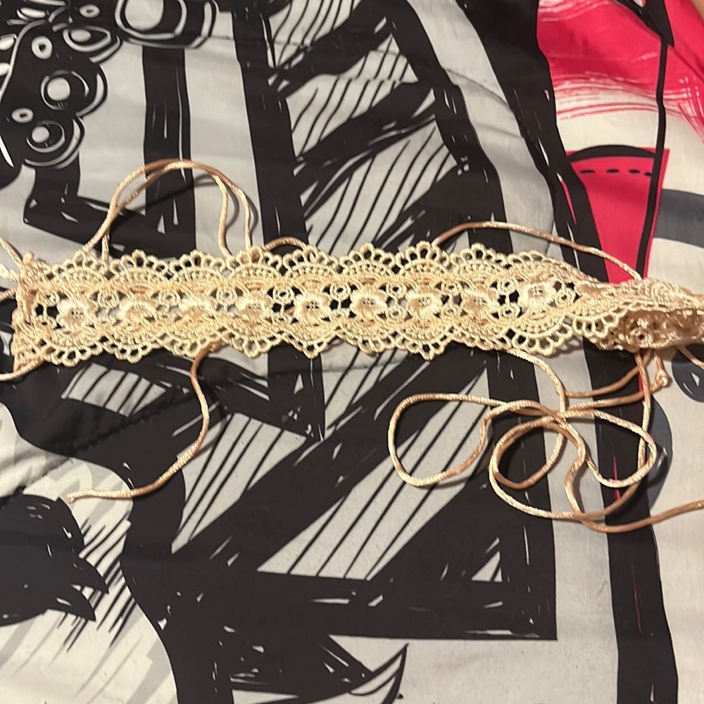 Rainbow shops lace choker